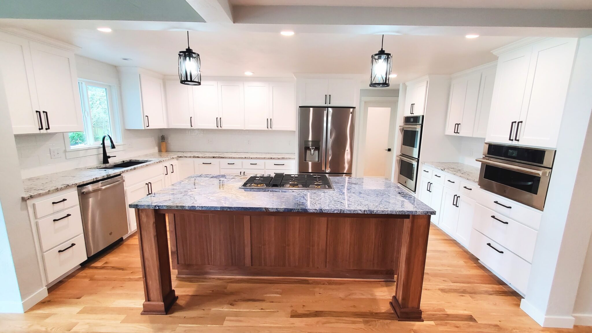 Beautiful finish for Cabinet Painting in this Cal Young Eugene Home